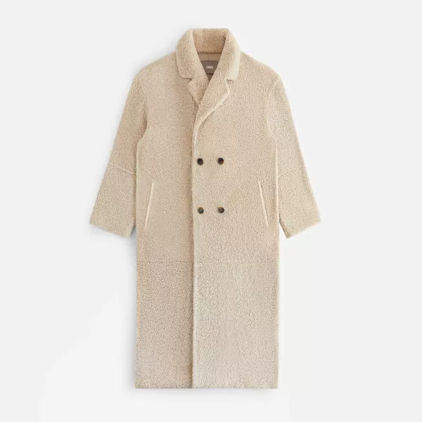 Merra Double Breasted Shearling Coat | Kith Women Fashion