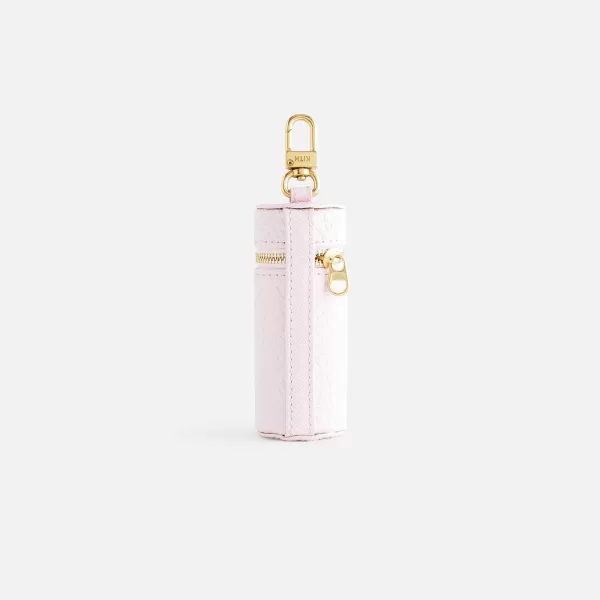 Wave Monogram Deboss Leather Cylinder Pouch | Kith Women Shop