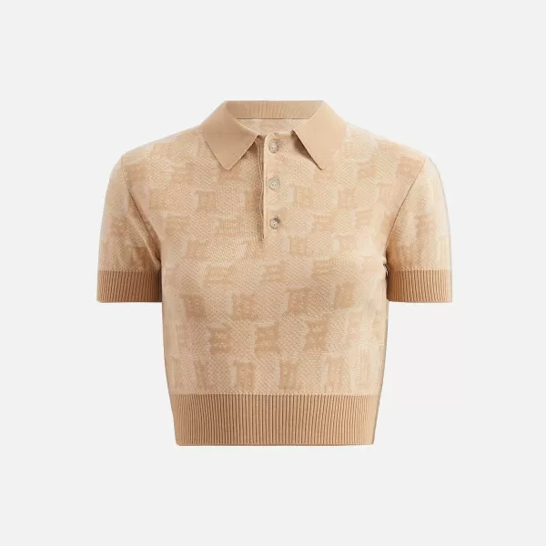 Knitted Monogram Polo Top | MISBHV Clearance