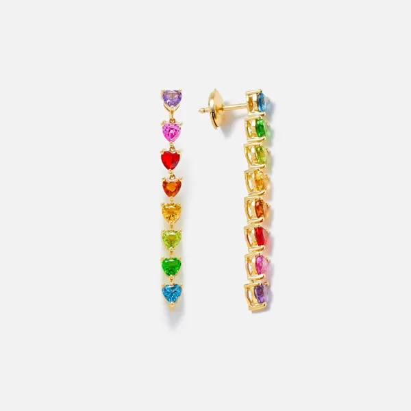 L Amour Mini Heart Long Earrings | Yvonne Leon Best Sale