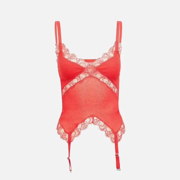 Lace Rib Garter Tank | Dion Lee Sale
