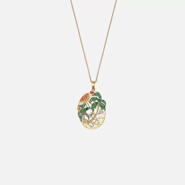 Lamour A La Page Palm Necklace | Yvonne Leon Cheap