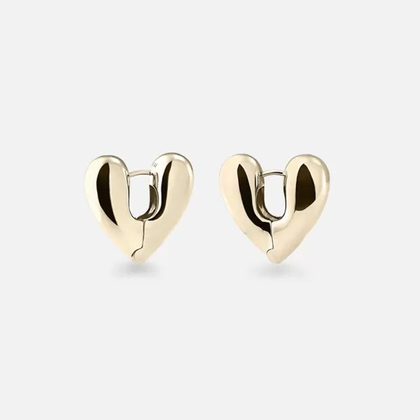 Large Heart Hoops | Annika Inez Best