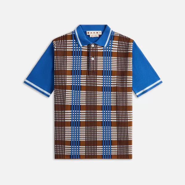 Light Cotton Check Polo | Marni Online