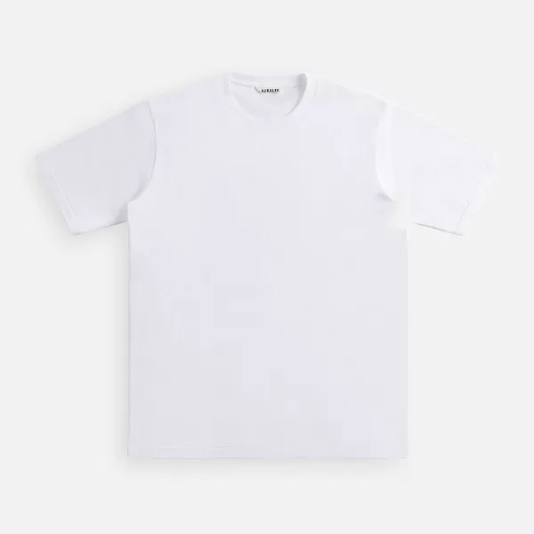 Luster Plaiting Tee | Auralee Cheap