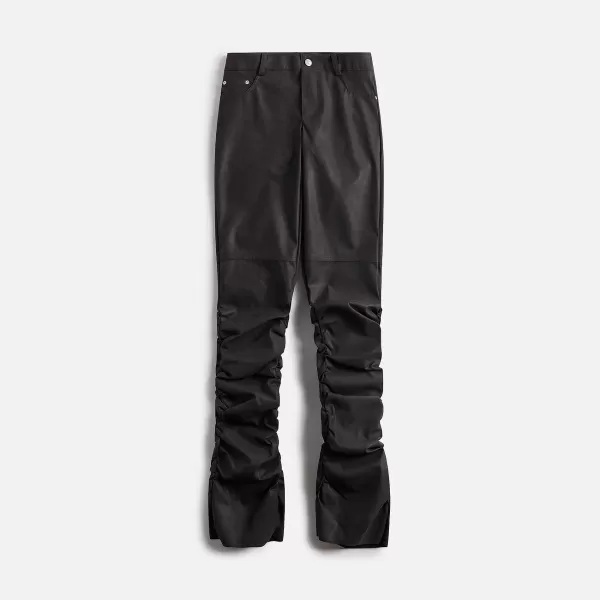 Matte Faux Leather Ruched Trouser | MISBHV Cheap