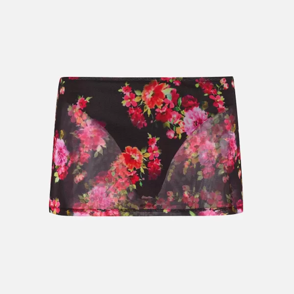 Mesh Micro Mini Skirt | GUIZIO Hot
