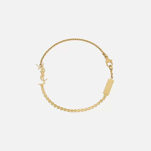 Monogram Bracelet With Crystals | Saint Laurent Shop