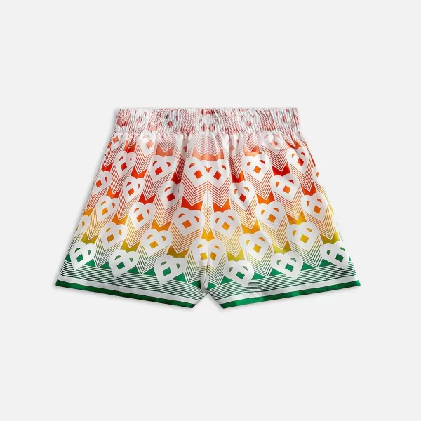 Monogram Silk Shorts With Dawstrings | Casablanca Hot