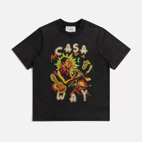 Music For The People Screen Printed Tee | Casablanca Best