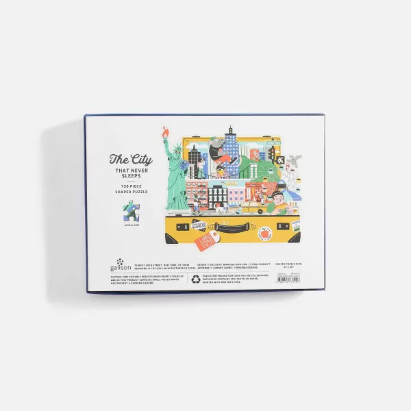 New York City Map 750-Piece Puzzle | Chronicle Fashion