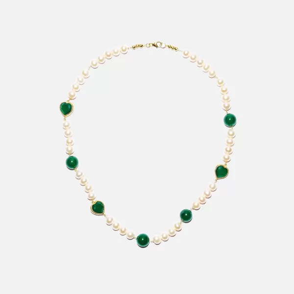 Onyx Freshwater Pearl Necklace | VEERT Discount