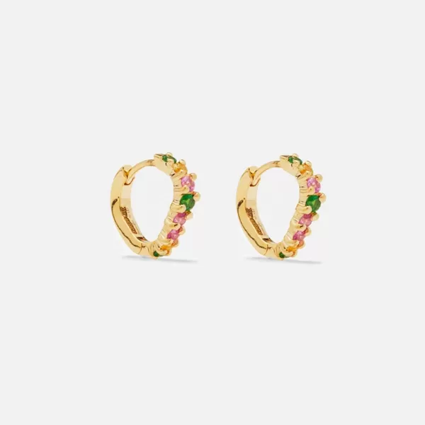 Pair Creoles Vague Pmoj Or Jaune | Yvonne Leon Cheap