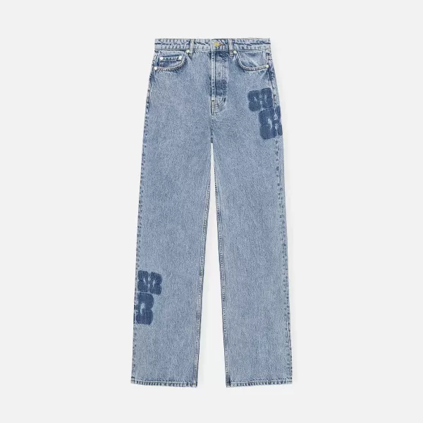Patch Denim Izey Pant | Ganni Cheap