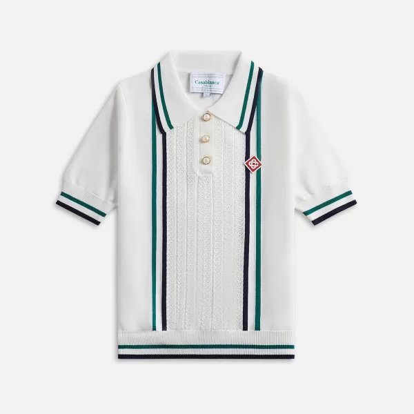 Pointelle Tennis Polo | Casablanca Online