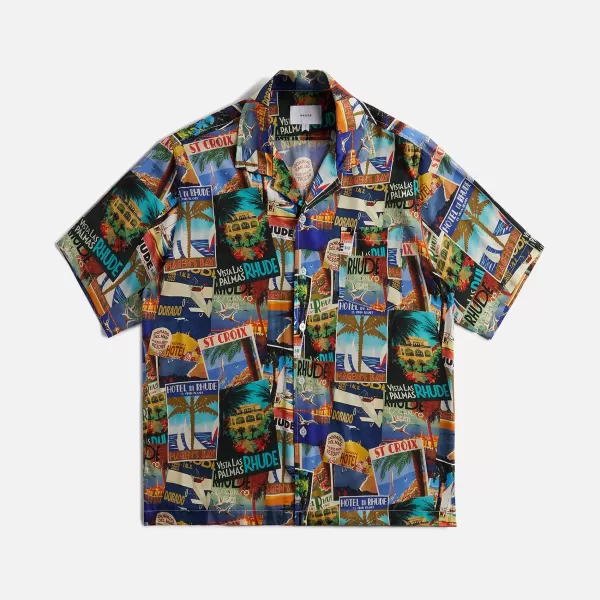 Postcard Silk Shirt | Rhude Store