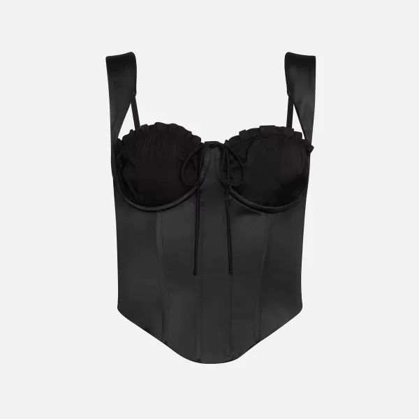 Ruched Cup Bustier Top | GUIZIO Cheap