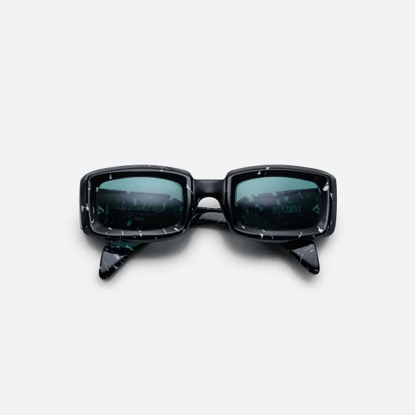 Runaway Marble Frame Seagreen Lens Silver Hardware | Jacques Marie Mage Hot