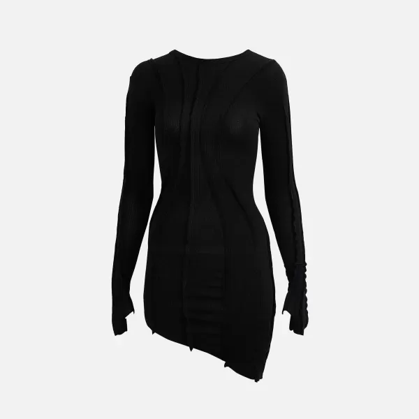 Sami Miro Asymetric Dress Babyrib | Sami Miro Vintage Outlet