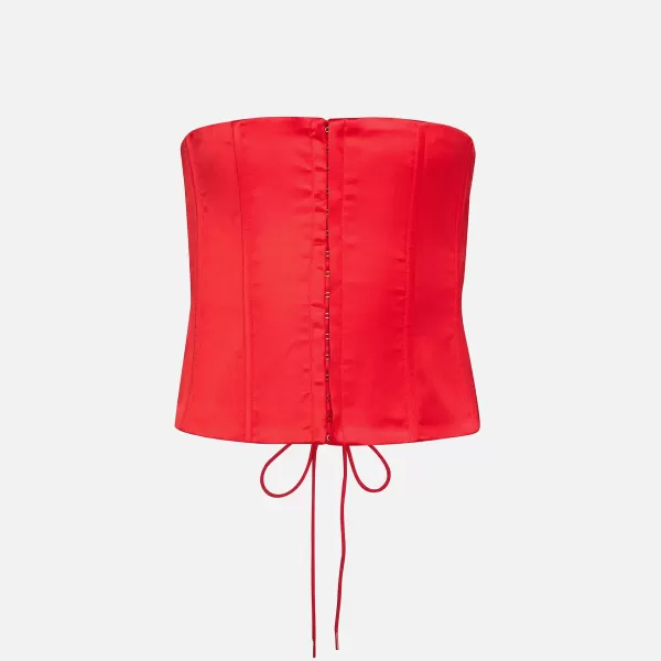 Satin Corset | GUIZIO Discount