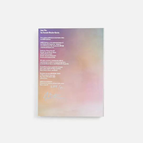 Say Yes Joseph Desler Costa | MACK Books Discount