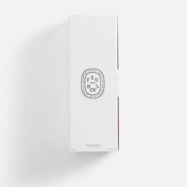 Scented Taper Candle Feu De Bois | Diptyque Hot