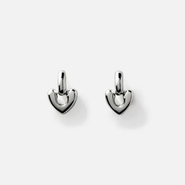 Small Heart Drop Earrings | Annika Inez Outlet