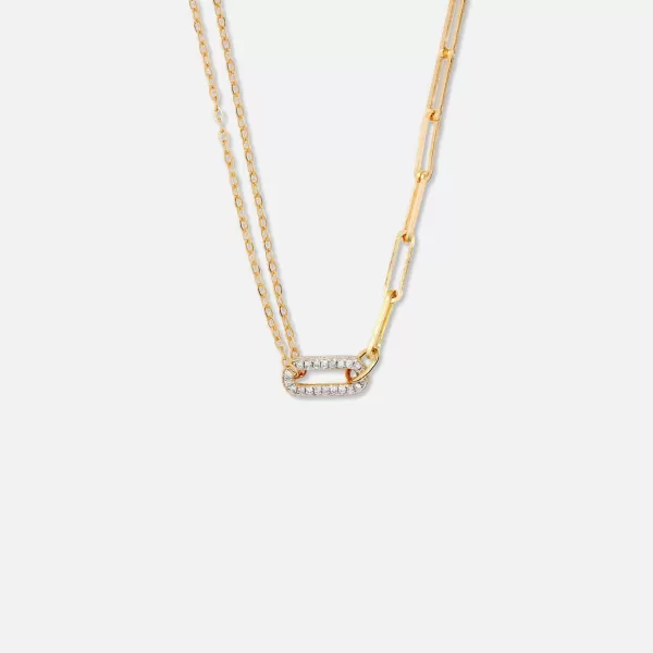 Solitaire Diamonds Link Loop Necklace | Yvonne Leon Discount