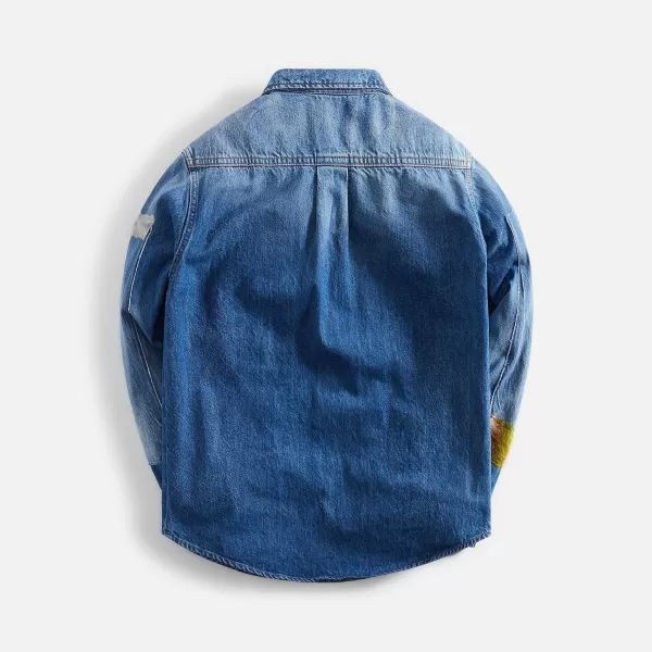 Stone Washed Organic Denim Mohair Shirt | Marni Store