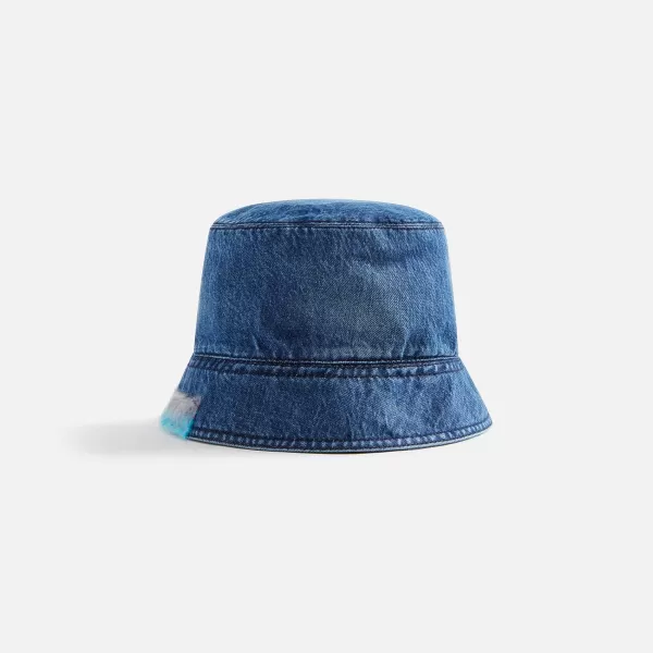 Stonewashed Organic Denim Mohair Bucket Hat | Marni Outlet