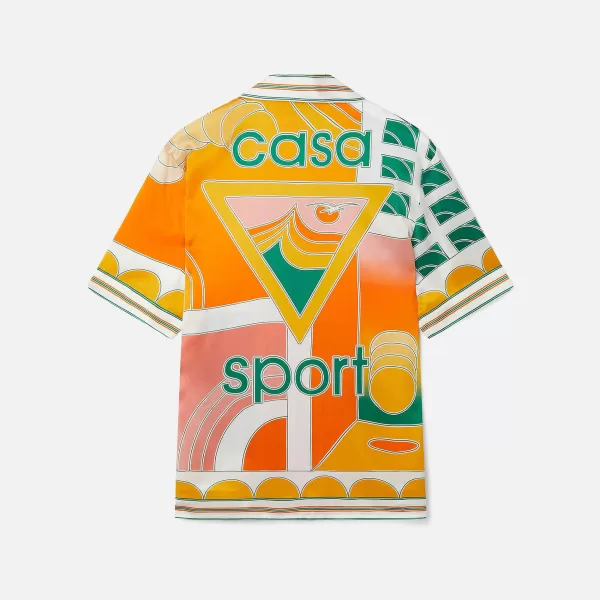 Summer Court Unisex Cuban Collar Shirt | Casablanca Cheap