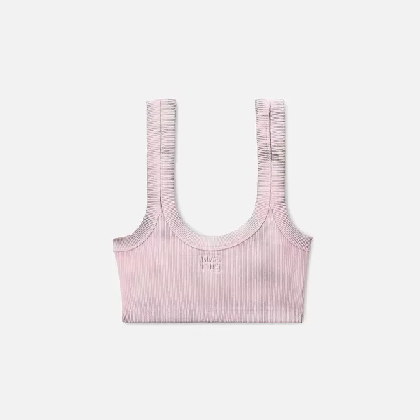 Tank Bra With Embossed Logo | T by Alexander Wang Flash Sale