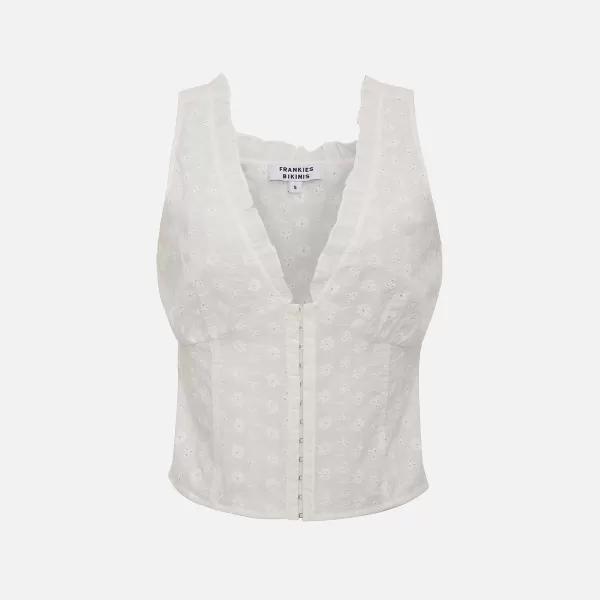 Tea Eyelet Tank | Frankies Bikinis Store