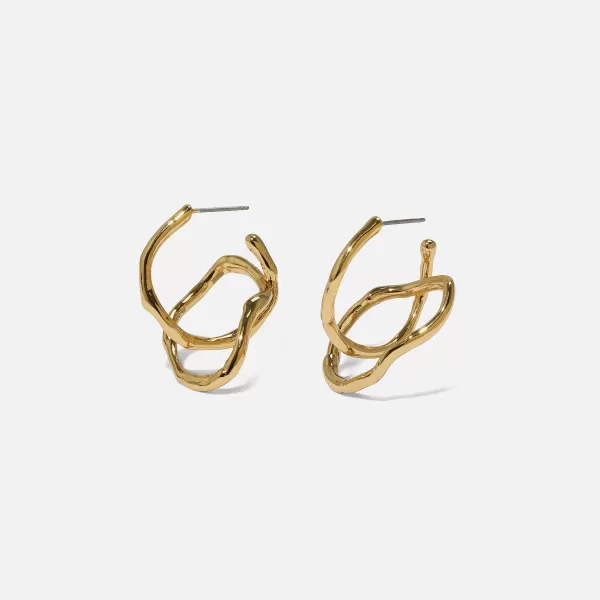 Twisted Interlock Hoop Earrings | Alexis Bittar Best