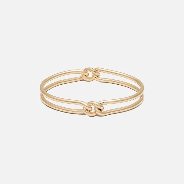 Unity Curb 3Mm Bangle In Yellow | Maor Cheap