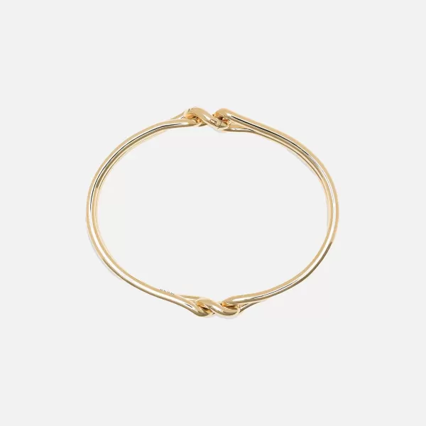 Unity Curb 3Mm Bangle In Yellow | Maor Cheap
