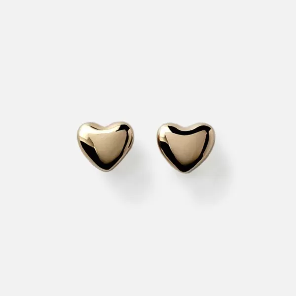 Voluptuous Heart Stud Earrings | Annika Inez Discount