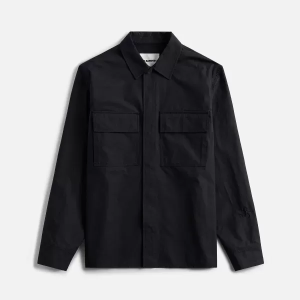Water Repellant Organic Washed Textured Shirt | Jil Sander Hot