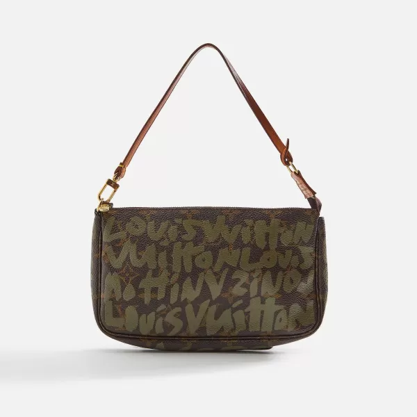 Wgaca Louis Vuitton Sprouse Pochette | What Goes Around Comes Around Cheap