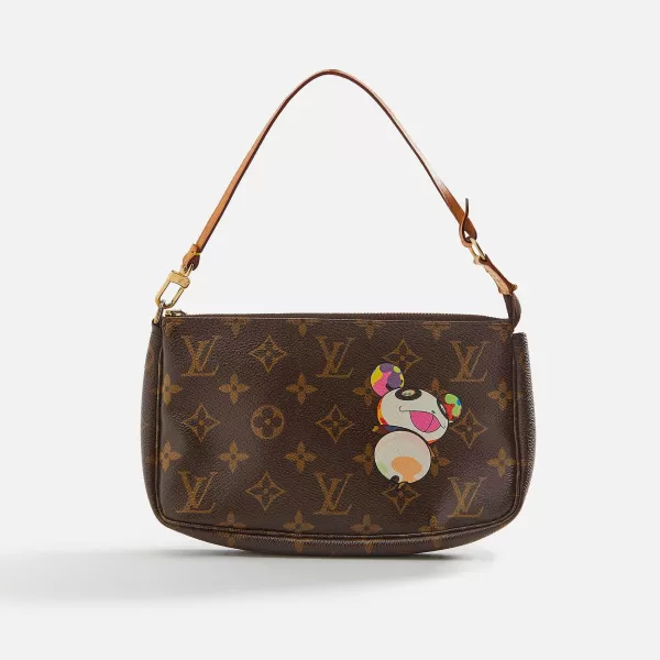 Wgaca Louis Vuitton X Takashi Murakami Panda Pochette | What Goes Around Comes Around Sale