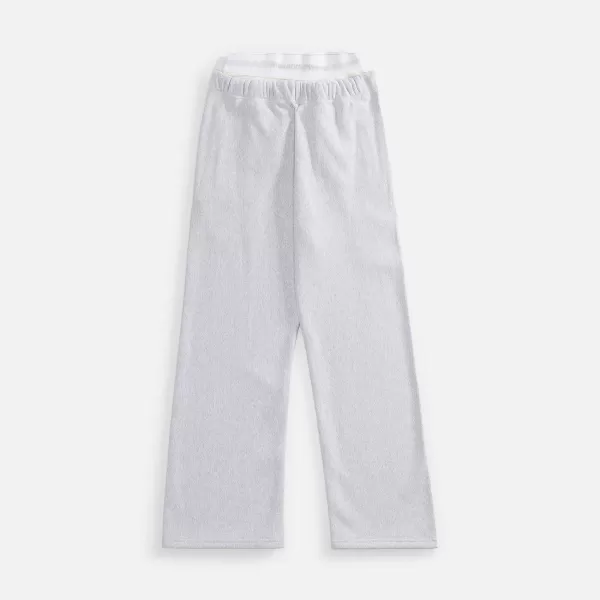 Wid Leg Sweatpant With Logo Elasitic Brief | T by Alexander Wang Store